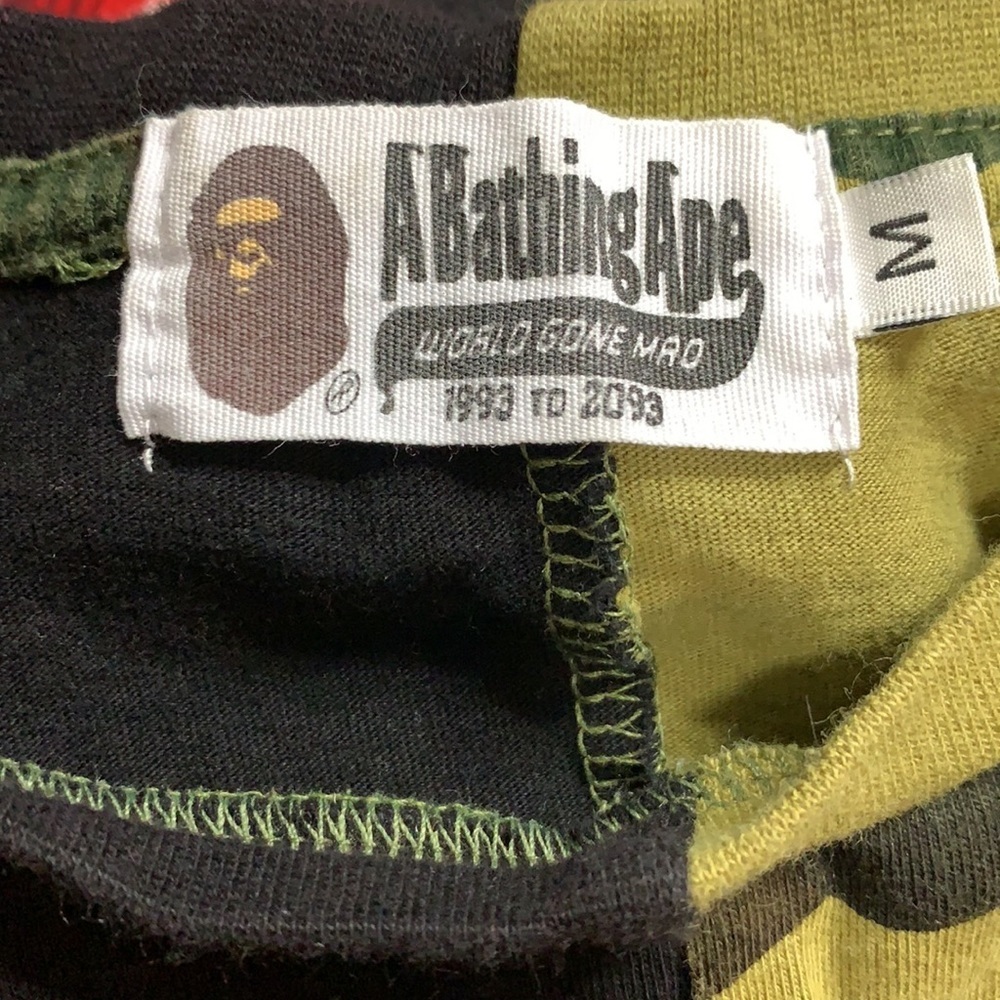A Bathing Bape Women Split TShirt Camo/Black (M) - Picture 3 of 14
